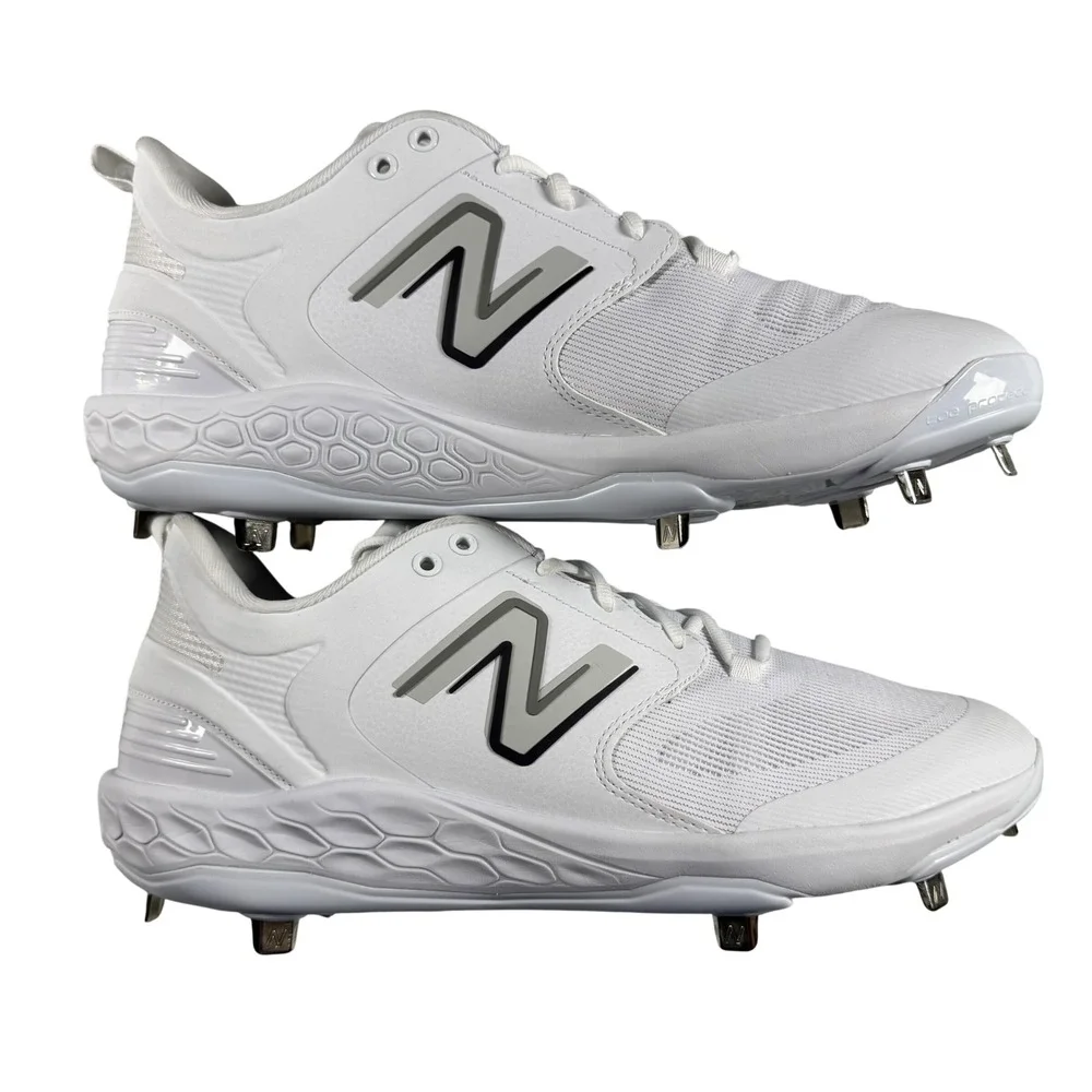New Balance 3000v6 Metal Baseball Cleats Mens 16 White L3000TW6 Fresh Foam